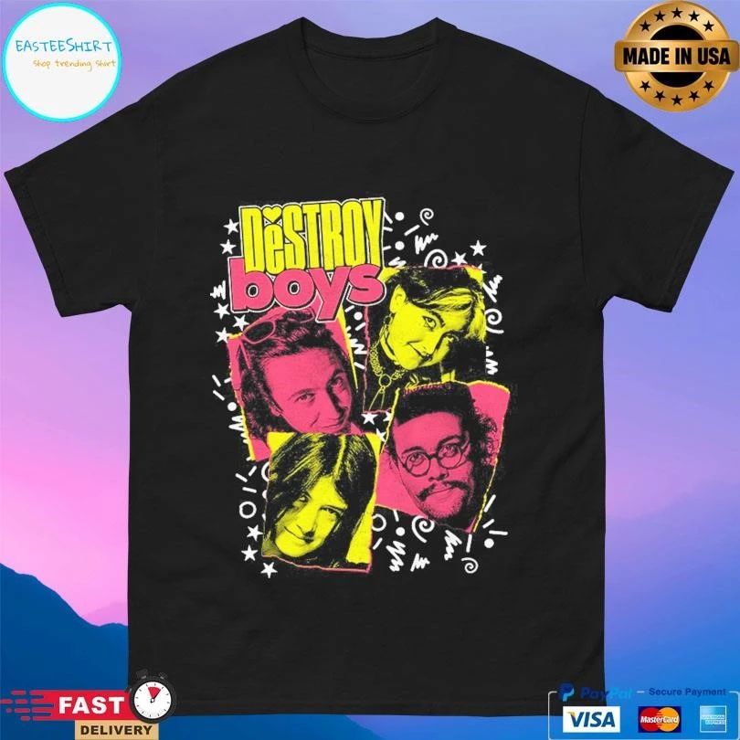 Destroy Boys Tiger Beat Black Tour T-shirts