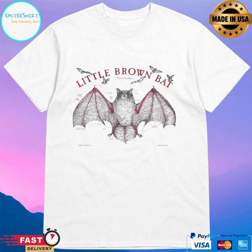 Little Brown Bat Adult Natural T-shirts