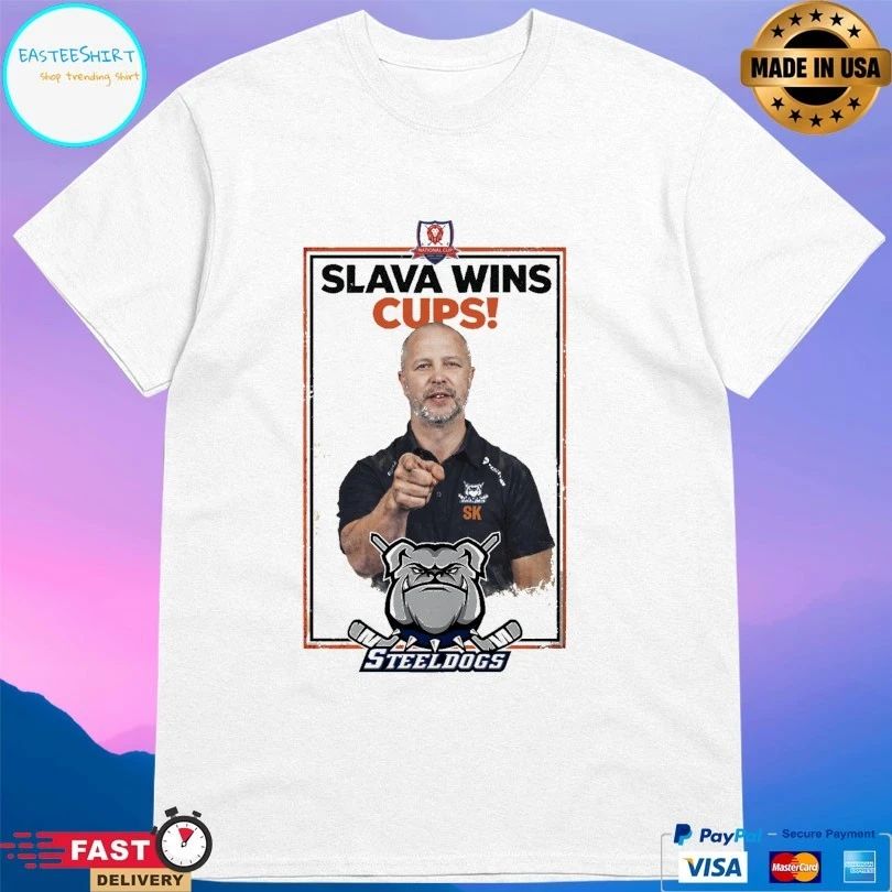 Slava Wins Cup Steel Dogs T-shirts