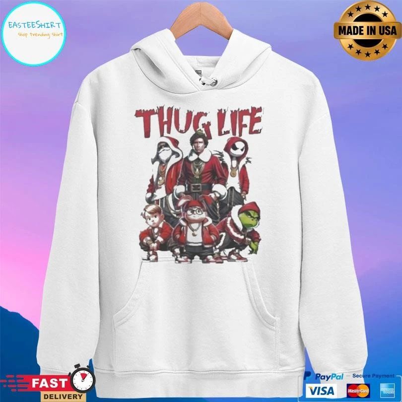 Thug Life Santa Grinch Friends Christmas Vintage 2025 T-shirts