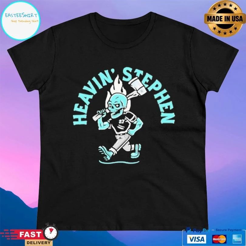 Heavin Stephen Skull Axe Throwing T-shirts