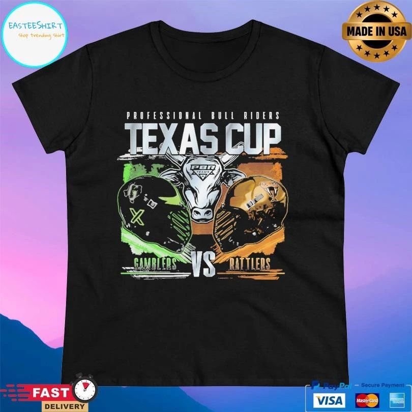 Professional Bull Riders Texas Cup Rivalry Gamblers Vs Rattlers T-shirts