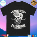Sancho Plumbing Laying Pipe Day And Night Best Pipe In Tywn Est 1971 T-shirts