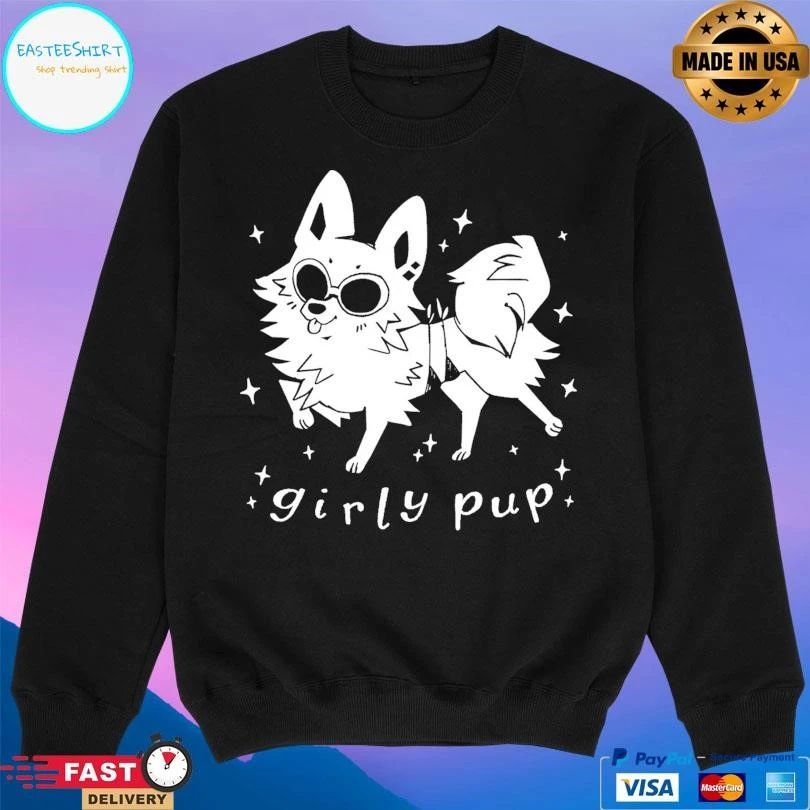 Girly Pup Dog T-shirts