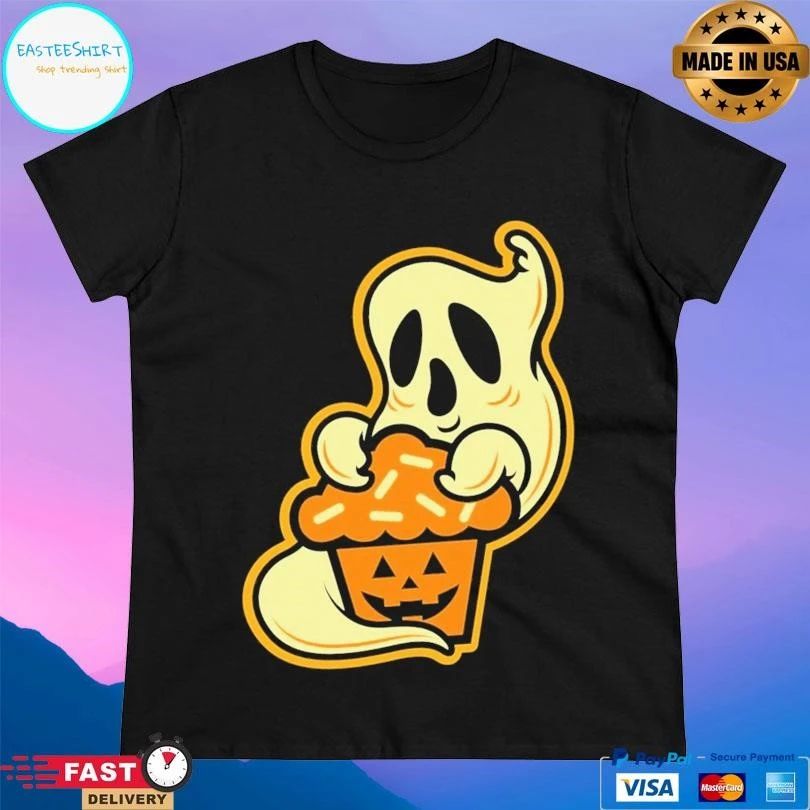 Spooky Sweet Ghost Johnny Cupcakes Halloween 2025 T-shirts