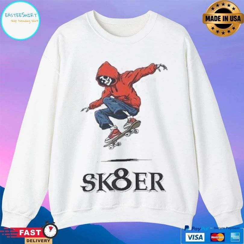 Sk8er Skater Skeleton T-shirts
