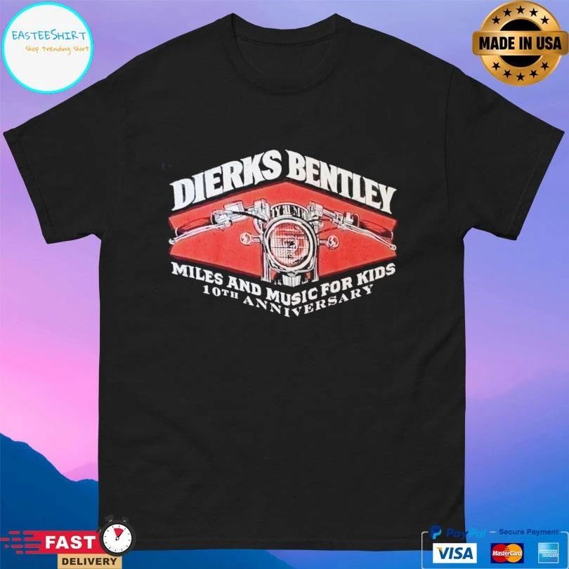 Dierks Bentley Miles And Music For Kids 10th Anniversary T-shirts