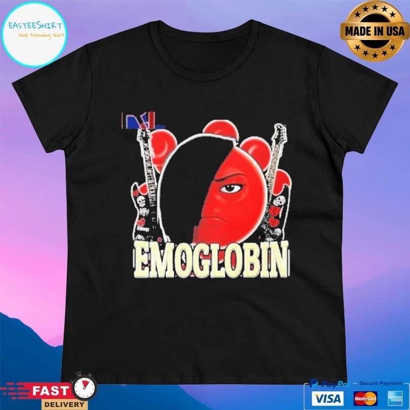 Hemoglobin Emoglobin Red Emoji T-shirts