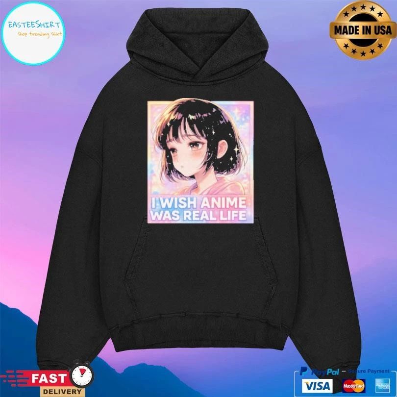 I Wish Anime Was Real Life Kawaii Retro T-shirts