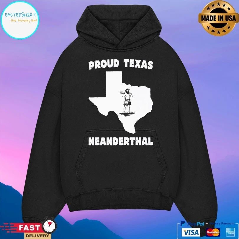 Proud Texas Neanderthal Map T-shirt