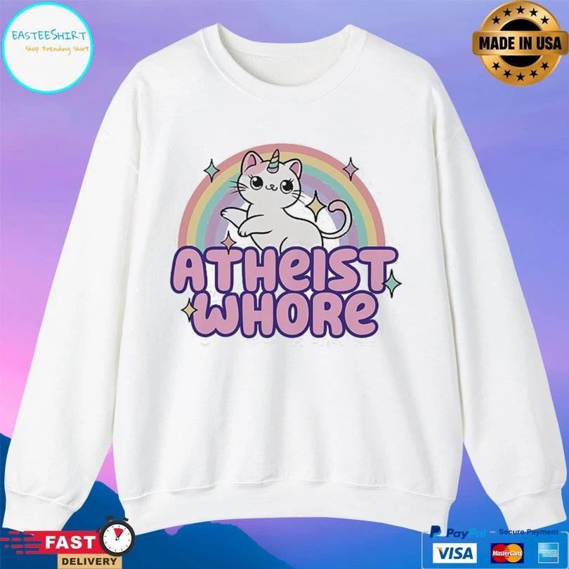 Atheist Whore Cat Unicorn T-shirts