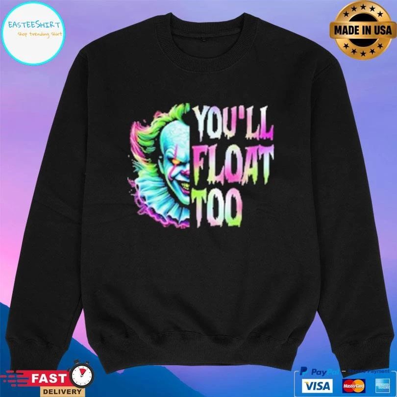 You’ll Float Too Horror Characters Movie Halloween 2025 T-shirts