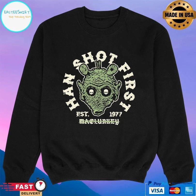 Han Shot First Machinery Est 1977 T-shirts