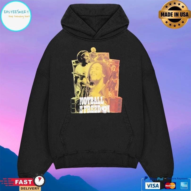 Football Is Freedom Bob Marley T-shirt