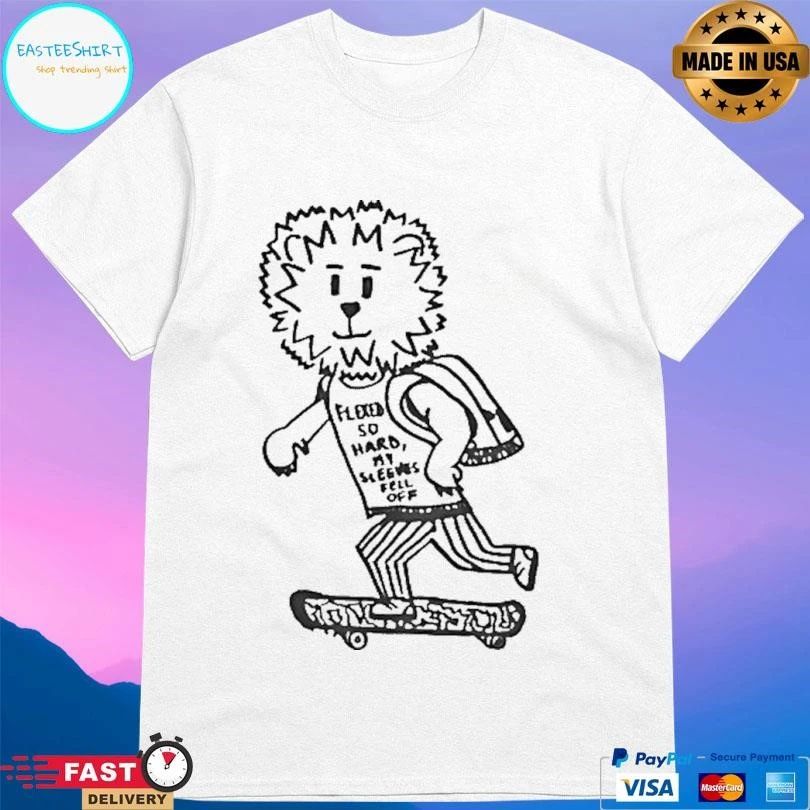 Lion Skateboarding Flexed So Hard My Sleeves Fell Off T-shirts