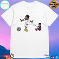 Pedri Pulling Vini Jr 7 Football Cartoon Meme T-shirts