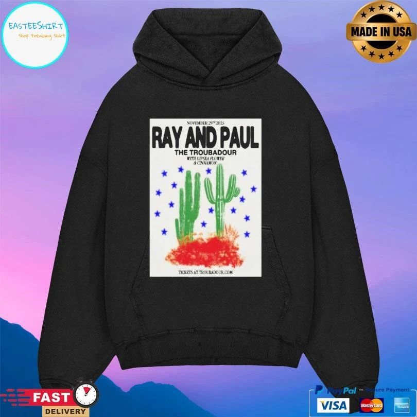 Ray And Paul November 29 2025 The Troubadour West Hollywood T-shirts