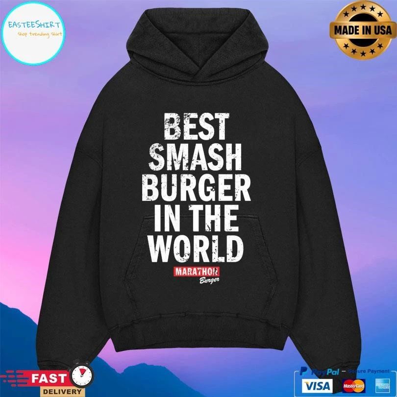 Best Smash Burger In The World Marathon Burger T-shirts