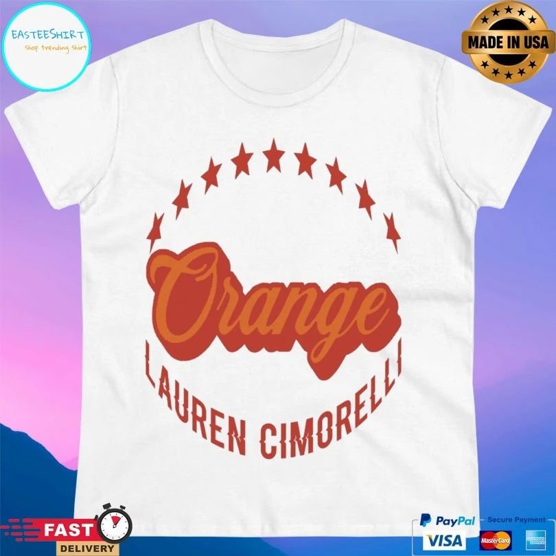 Orange Lauren Cimorelli T-shirt
