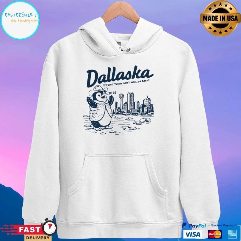 Penguin Werner Dallaska Ice And Texas Don’t Mix Ya Hear 2026 T-shirts