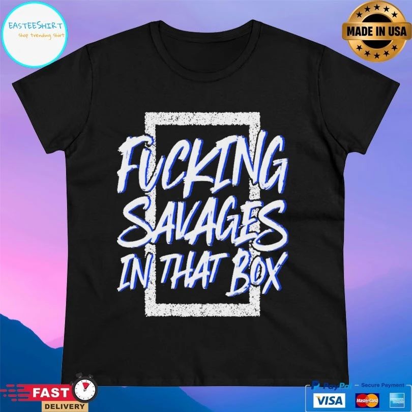 Fucking Savages In That Box Aaron Boone New York Yankees T-shirt