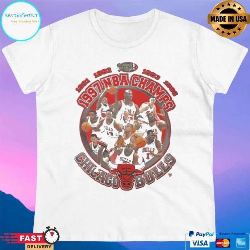 Chicago Bulls 1997 NBA Champions Teams Logo T-shirts