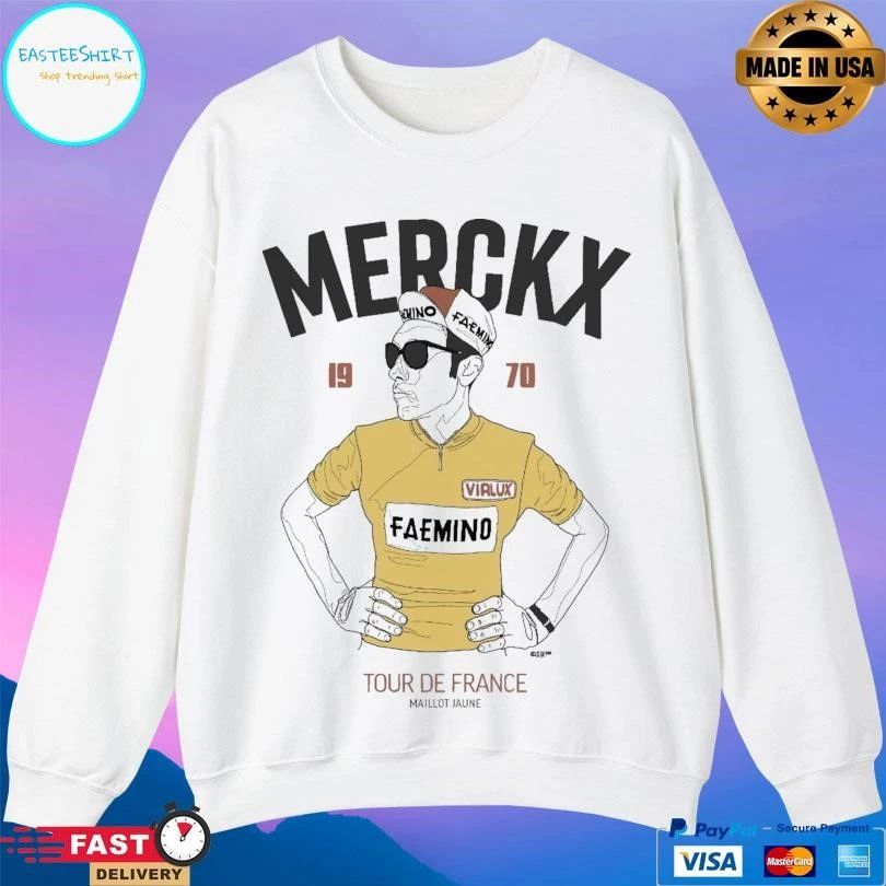 Eddy Merckx 1970 Tour De France Maillot Jaune T-shirts