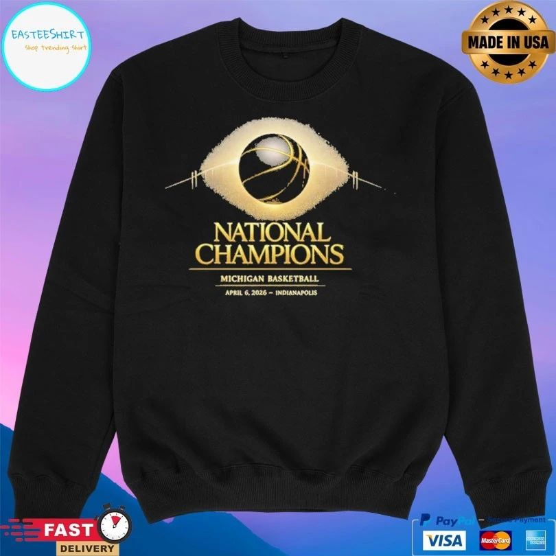 Michigan Wolverines Basketball 2026 National Champions April 6 2026 Indianapolis T-shirt
