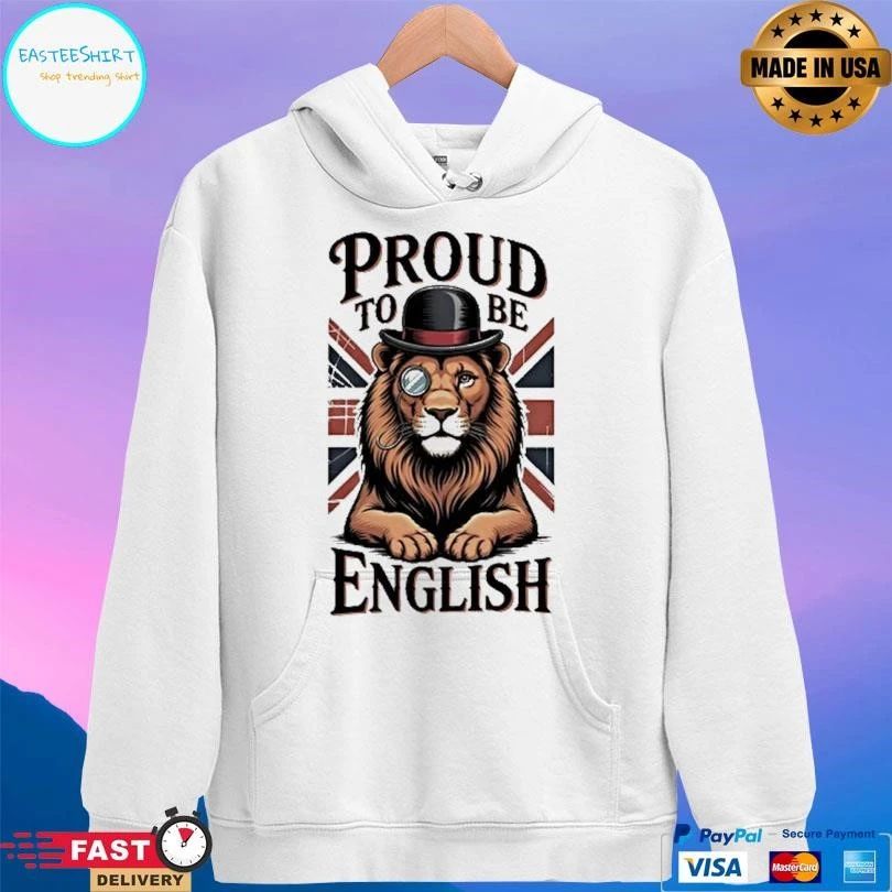 Lion Proud To Be English T-shirts