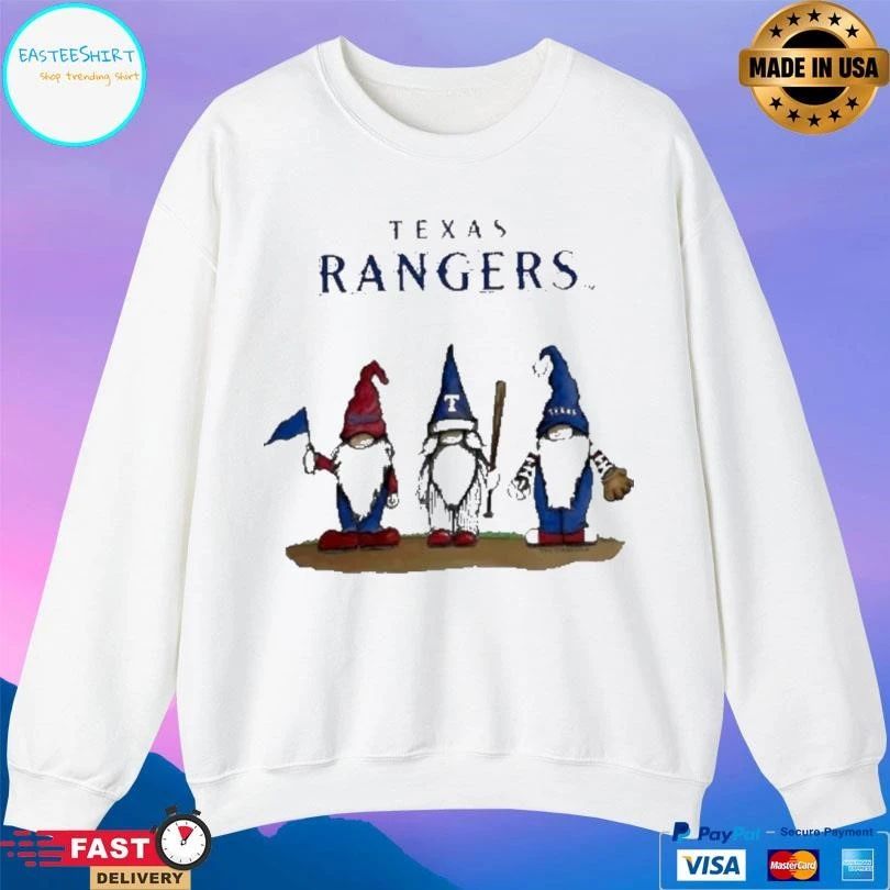 Nationals Gnomes With Texas Rangers Basketball T-shirts