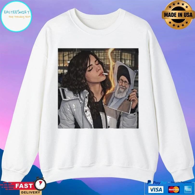 Khamenei In Ashes Cigarette Of Rebellion Iran Revolution T-shirts
