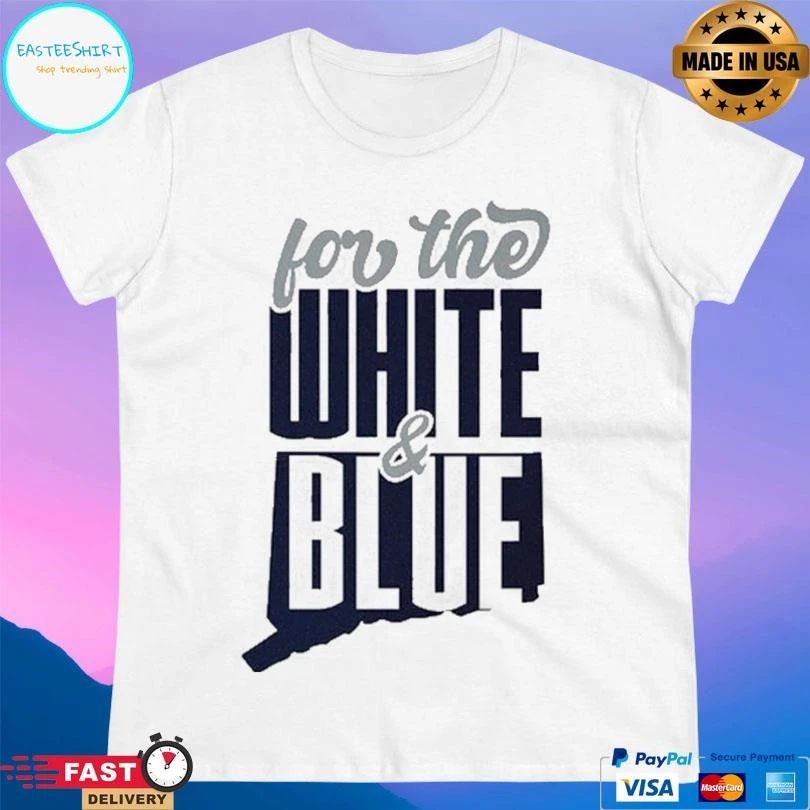 For The White And Blue Uconn Huskies Women’s Ice Hockey T-shirts