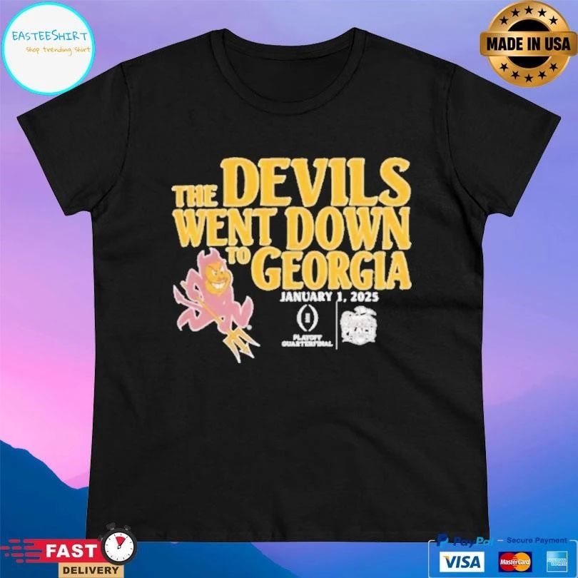 Arizona State Sun Devils The Devils Went Down To Georgia 2025 T-shirts
