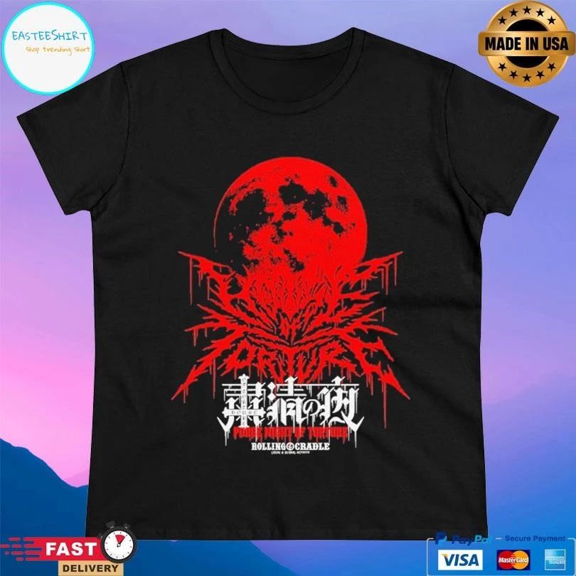 Blood Moon Purge Night Of Torture House Of Torture X Rolling Cradle T-shirts