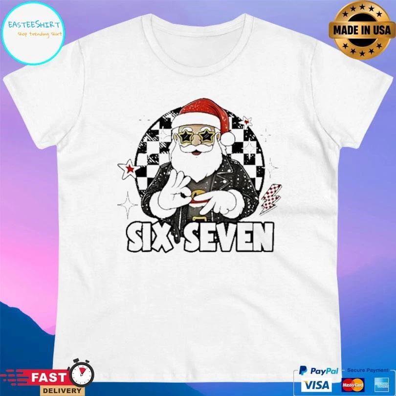 67 Meme Xmas Six Seven Santa Christmas 2025 T-shirts