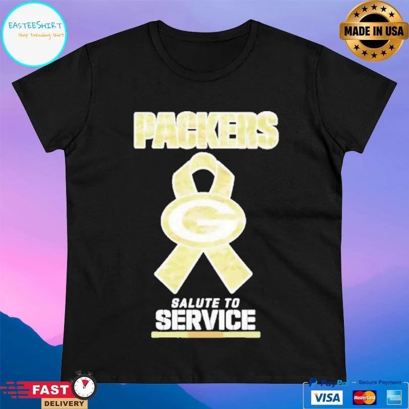 Green Bay Packers Football Salute To Service T-shirts