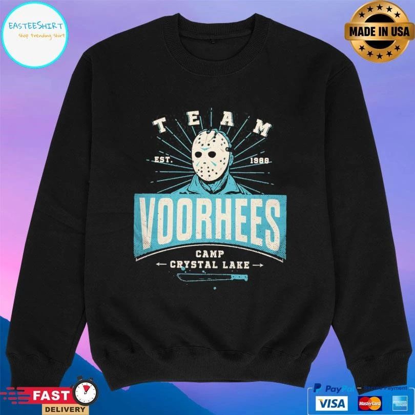 Team Voorhees Camp Crystal Lake Est 1988 T-shirts