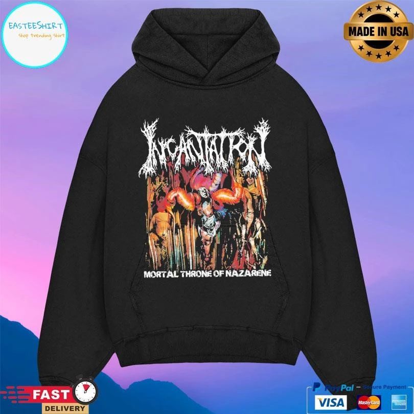 Incantation Mortal Throne Of Nazarene T-shirts