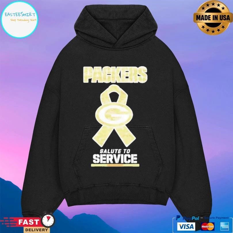 Green Bay Packers Football Salute To Service T-shirts