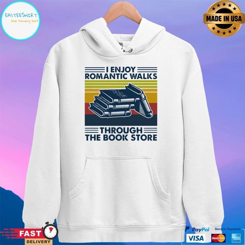 I Enjoy Romantic Walks Through The Book Store Vintage T-shirt