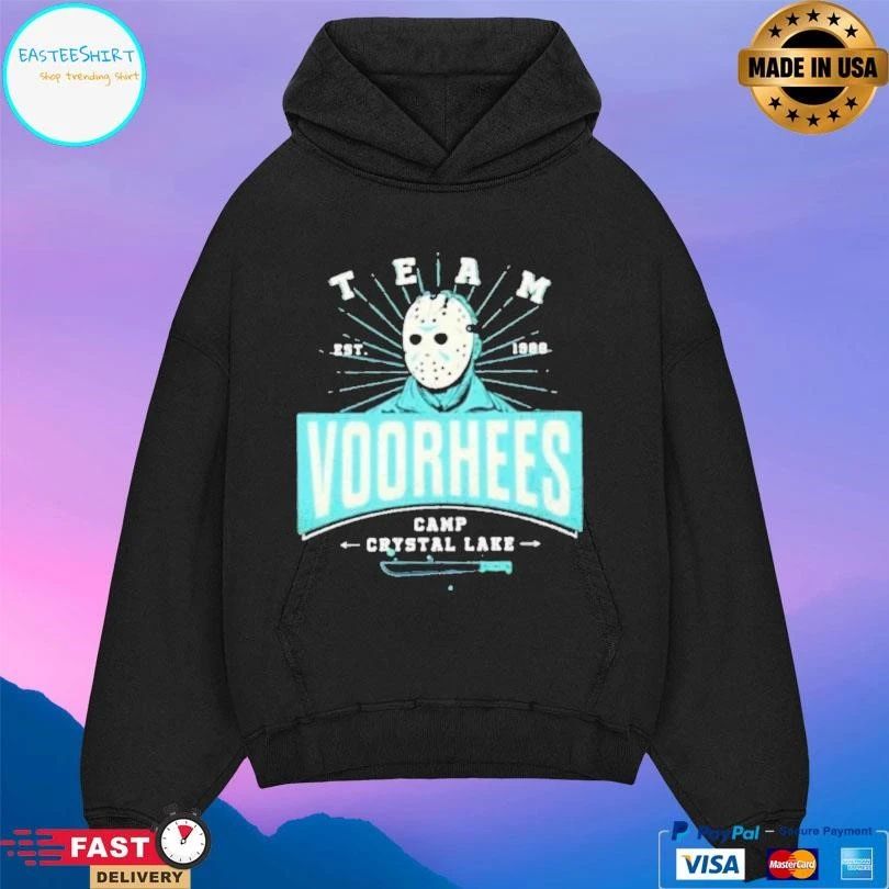 Team Voorhees Camp Crystal Lake Halloween 2025 T-shirts