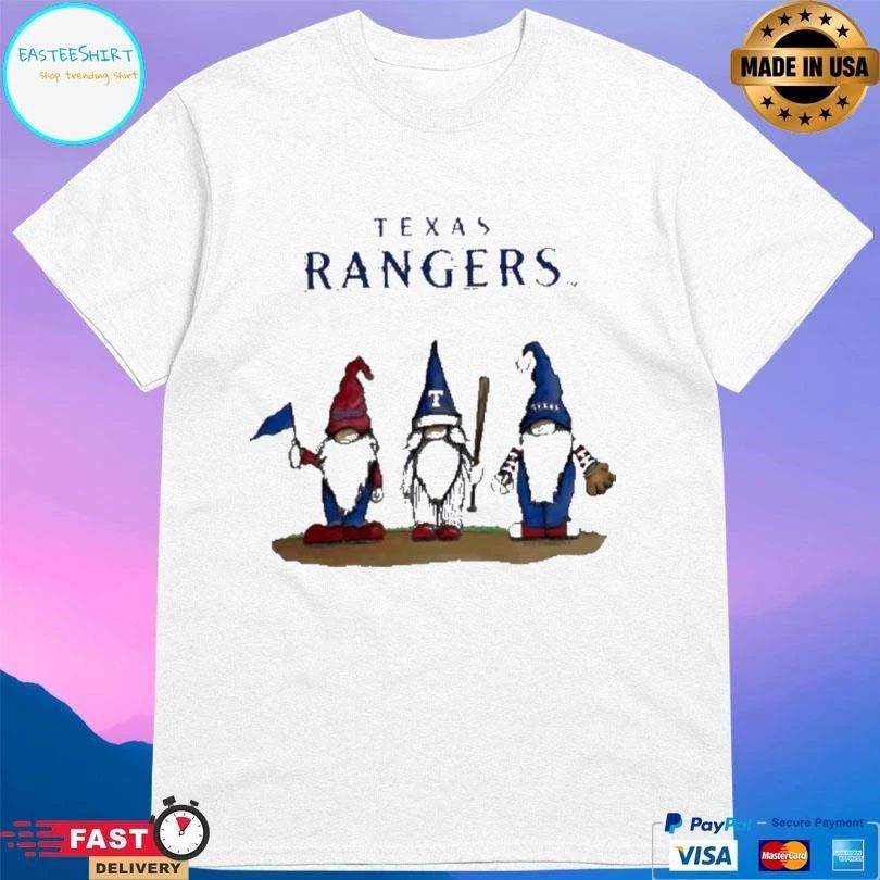 Nationals Gnomes With Texas Rangers Basketball T-shirts