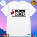 Classic Wisconsin Badgers Block Cancer Pink Ribbon T-shirts
