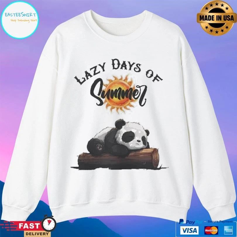 Lazy Days Of Summer Panda T-shirts