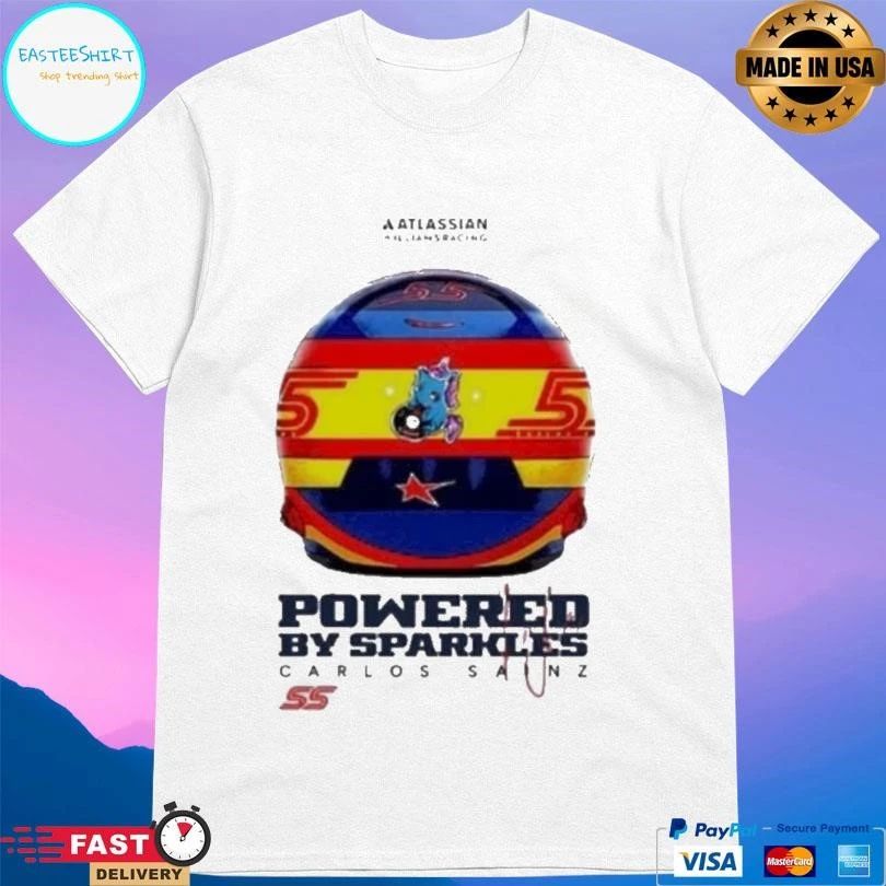 Williams Sparkles Powered By Sparkles Carlos Sainz T-shirts
