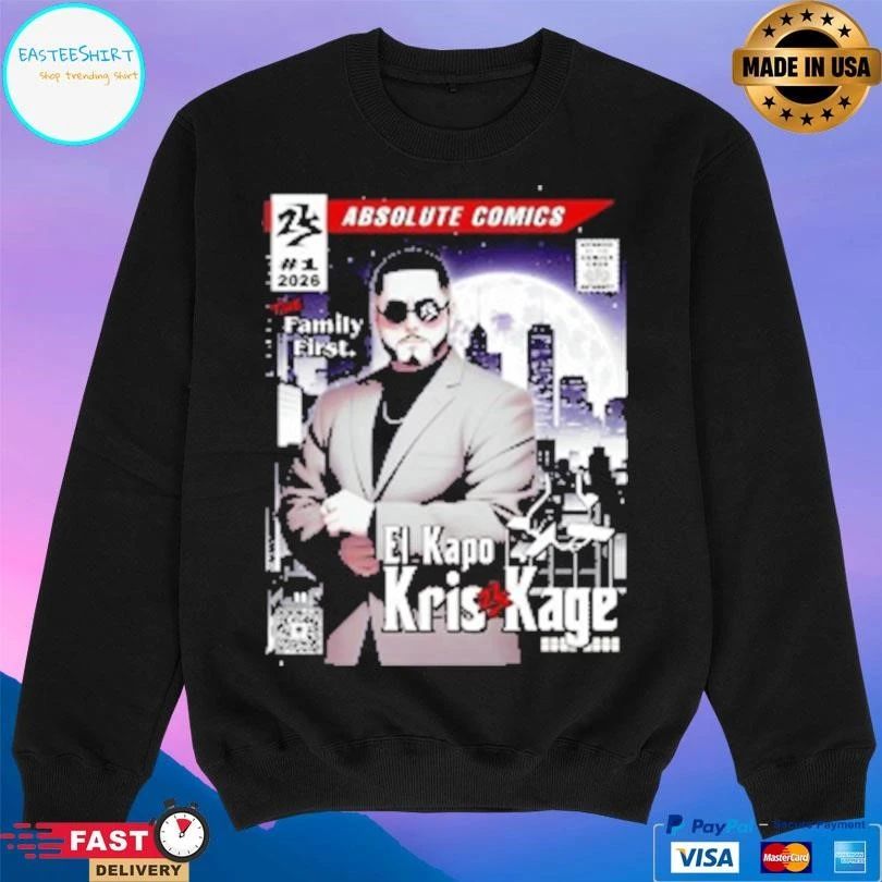 Absolute Comics 1 2026 The Family First El Kapo Kris Kage T-shirts