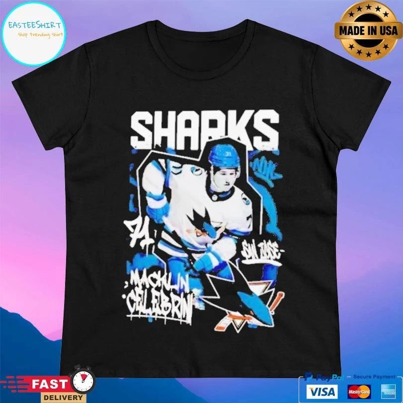 San Jose Sharks Macklin Celebrini Star Moment T-shirts