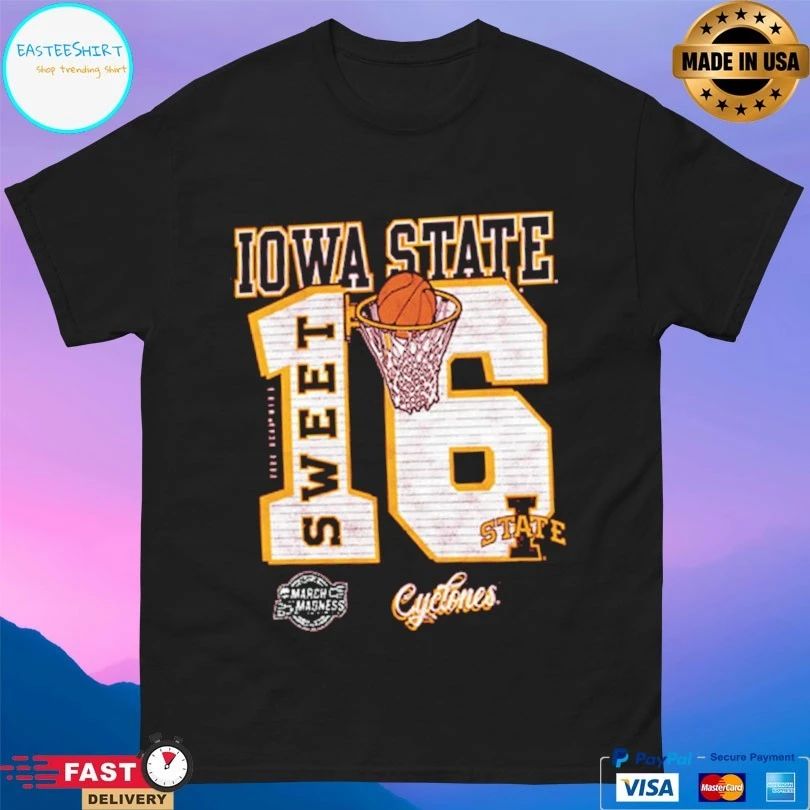 Iowa State Cyclones Cardinal 2026 Ncaa March Madness Sweet 16 T-shirt