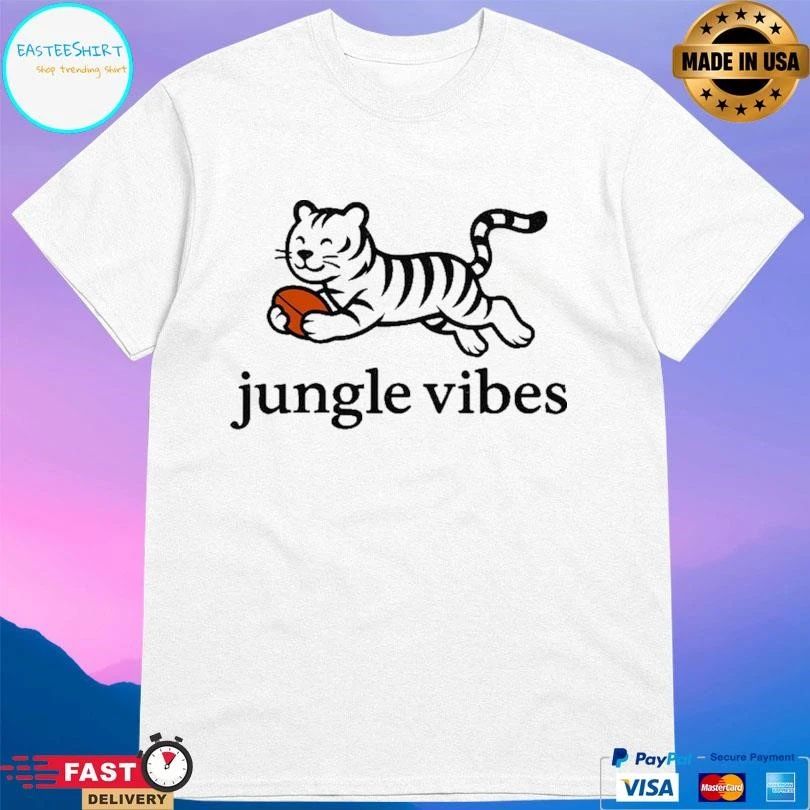 Jungle Vibes Run Wild White Tiger T-shirts