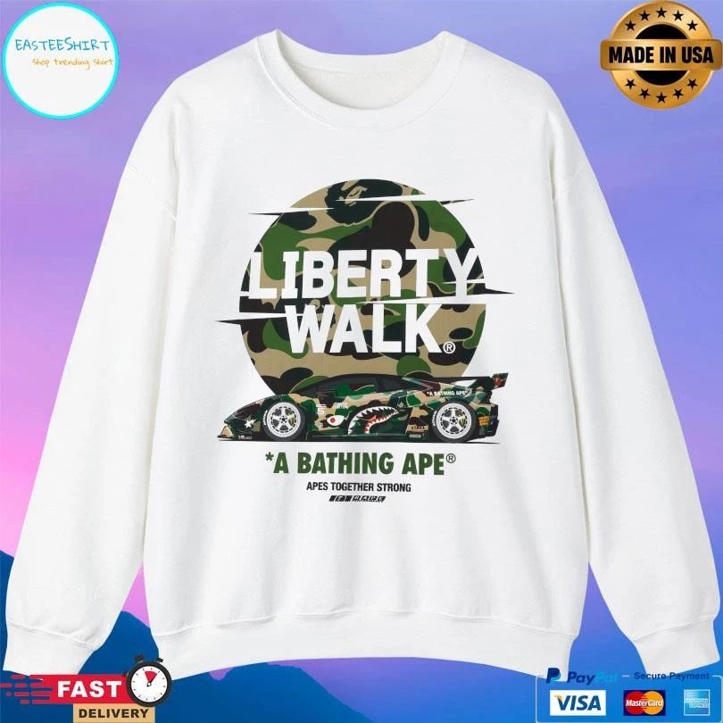 Liberty Walk A Bathing Ape Apes Together Strong T-shirts